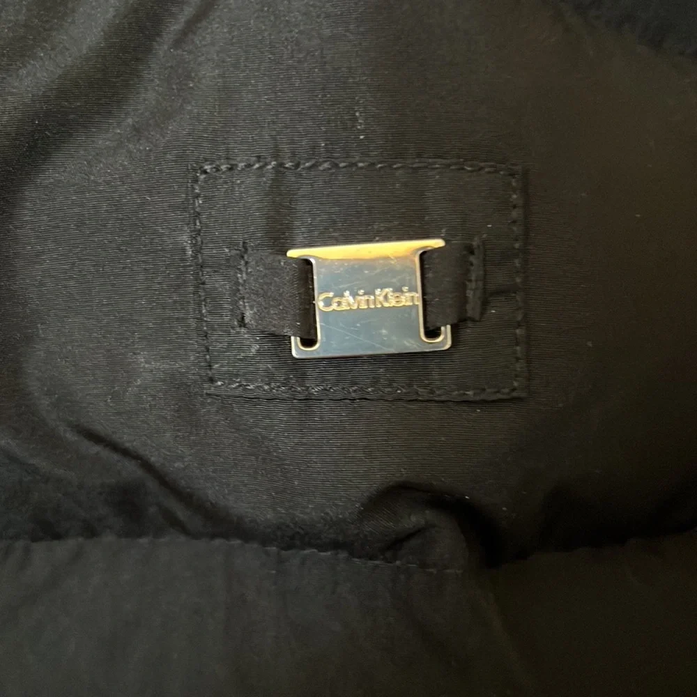 Calvin Klein Black Winter Jacket. Removable Hood, multiple pockets. - Picture 3 of 9